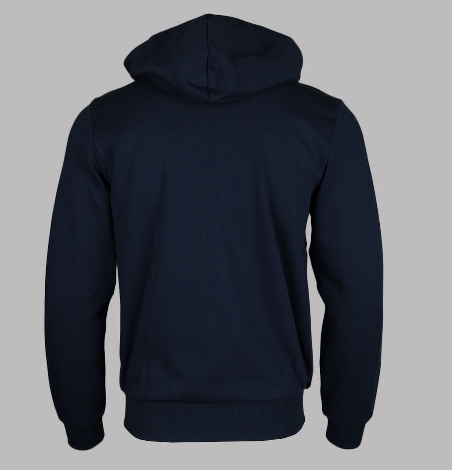 Lacoste Zip Up Fleece Hoodie Navy