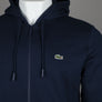 Lacoste Zip Up Fleece Hoodie Navy