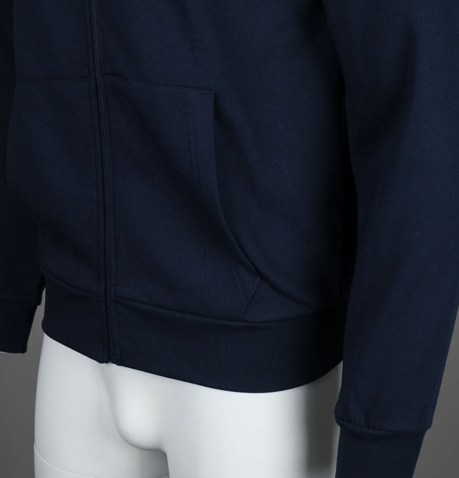 Lacoste Zip Up Fleece Hoodie Navy