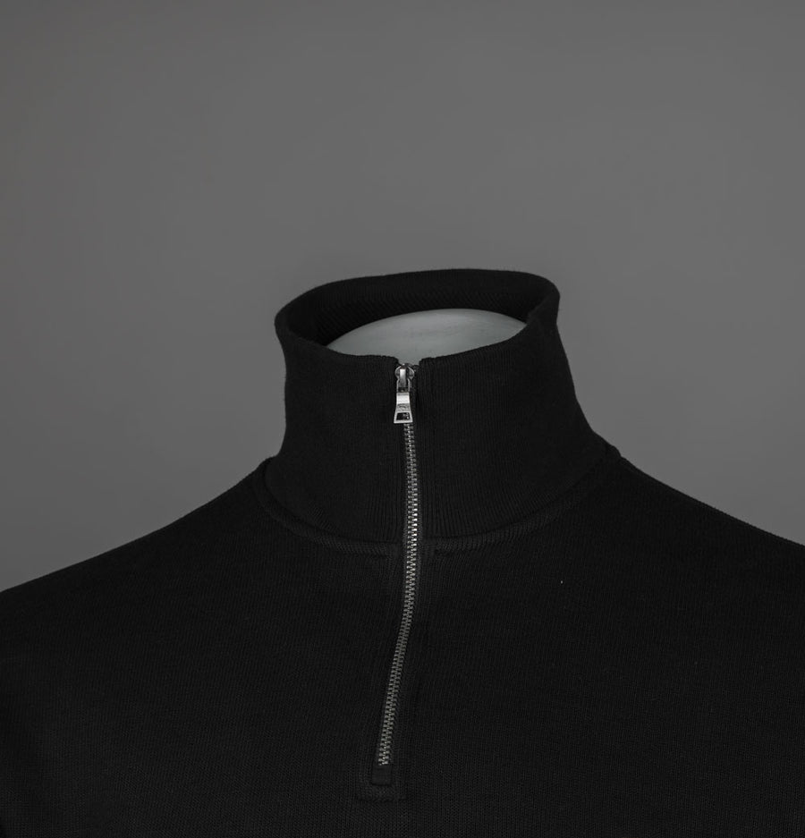 Lacoste Zip Up High Neck Interlock Sweatshirt Black