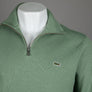 Lacoste Zip Up High Neck Interlock Sweatshirt Green