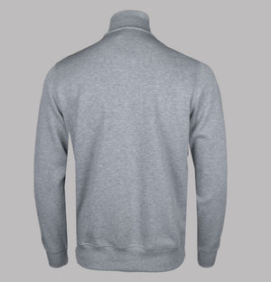 Lacoste Zip Up High Neck Interlock Sweatshirt Grey