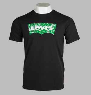 Levi's® Graphic Crew Neck T-Shirt Filled BW Caviar