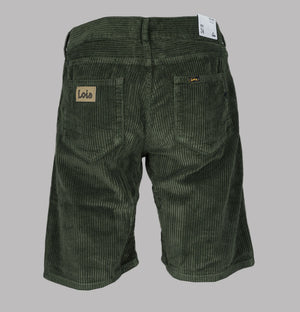 Lois Pepe Jumbo Cord Shorts Green Olive