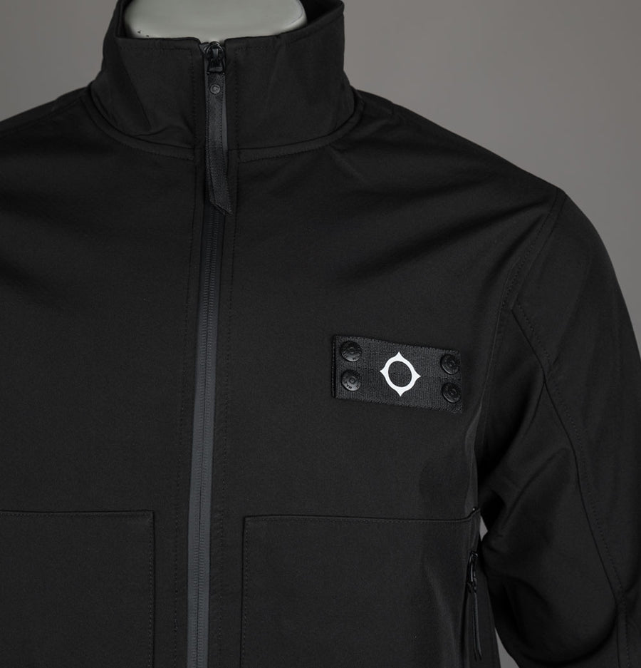 Ma.Strum Brigade Softshell Bomber Jacket Jet Black