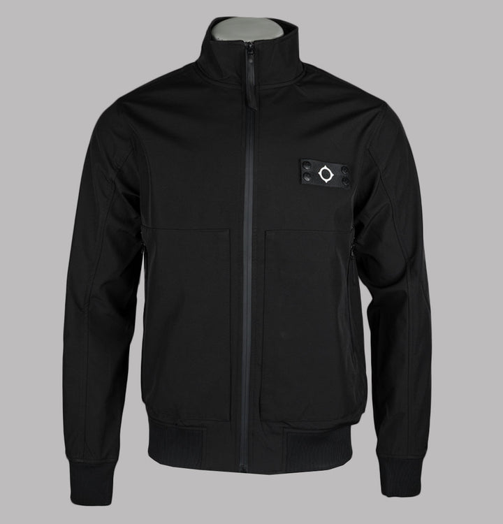 Ma.Strum Brigade Softshell Bomber Jacket Jet Black