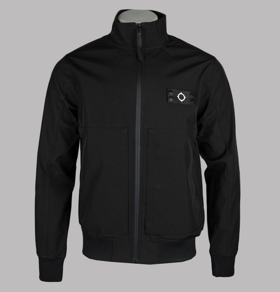 Ma.Strum Brigade Softshell Bomber Jacket Jet Black