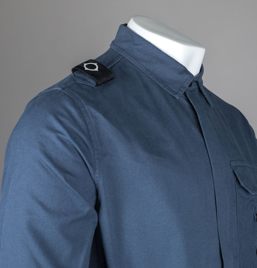 Ma.Strum Cadet Overshirt Ink Navy