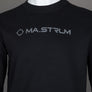 Ma.Strum Chest Logo Crew Sweat Jet Black