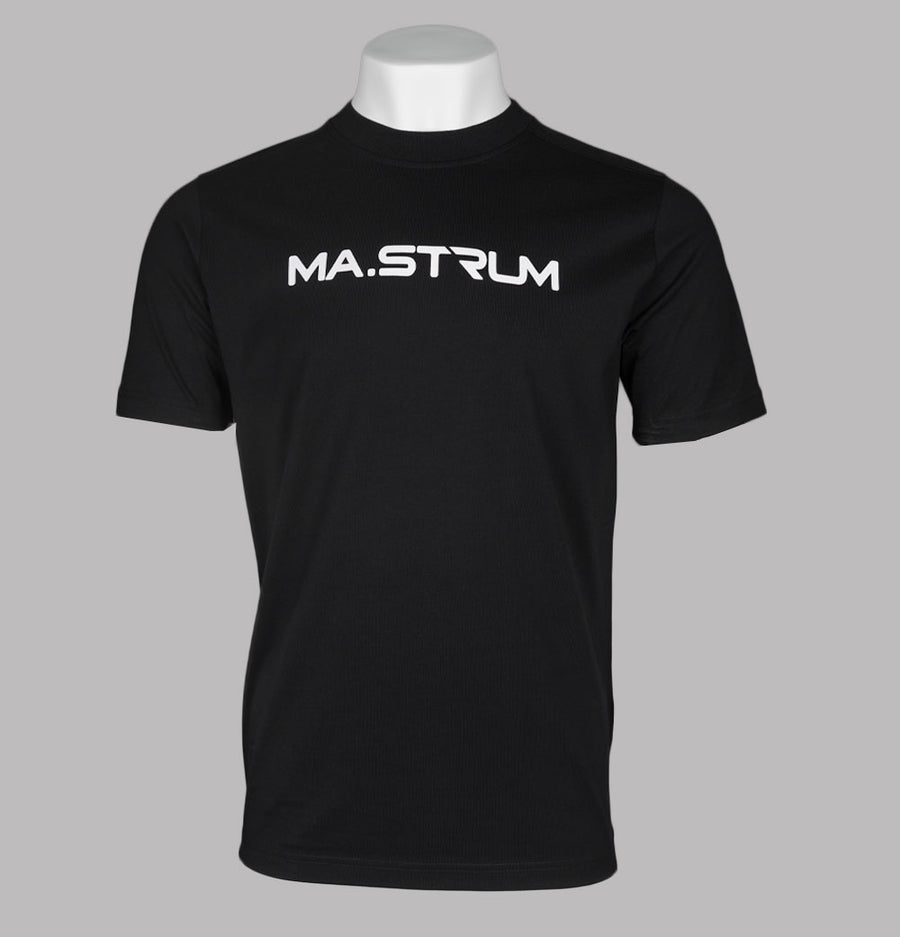 Ma.Strum Chest Print T-Shirt Jet Black