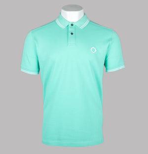 Ma.Strum Double Tipped SS Polo Shirt Aquatic