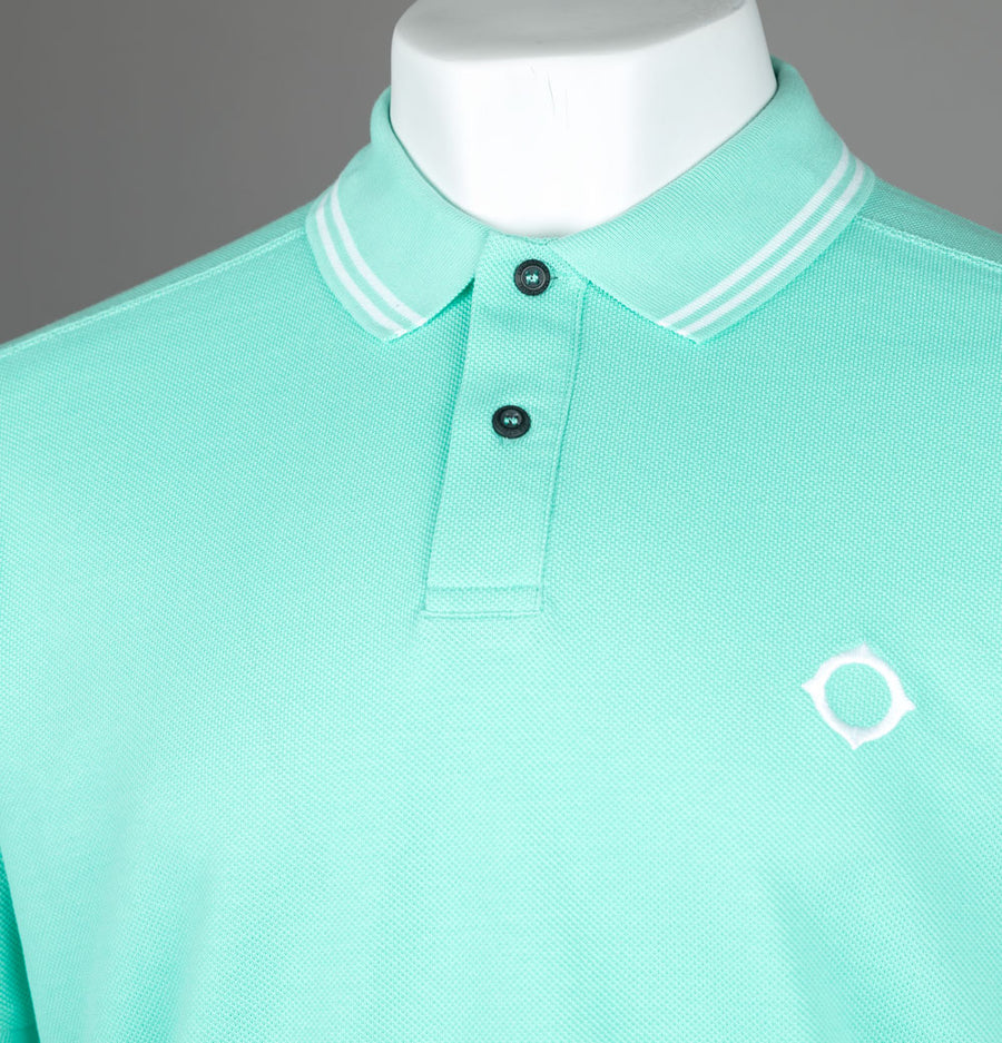 Ma.Strum Double Tipped SS Polo Shirt Aquatic