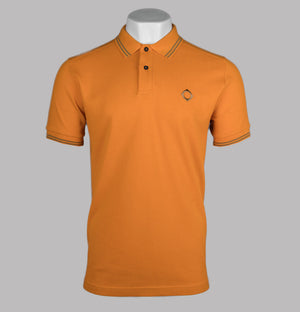 Ma.Strum Double Tipped SS Polo Shirt Flame