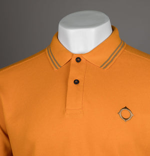 Ma.Strum Double Tipped SS Polo Shirt Flame