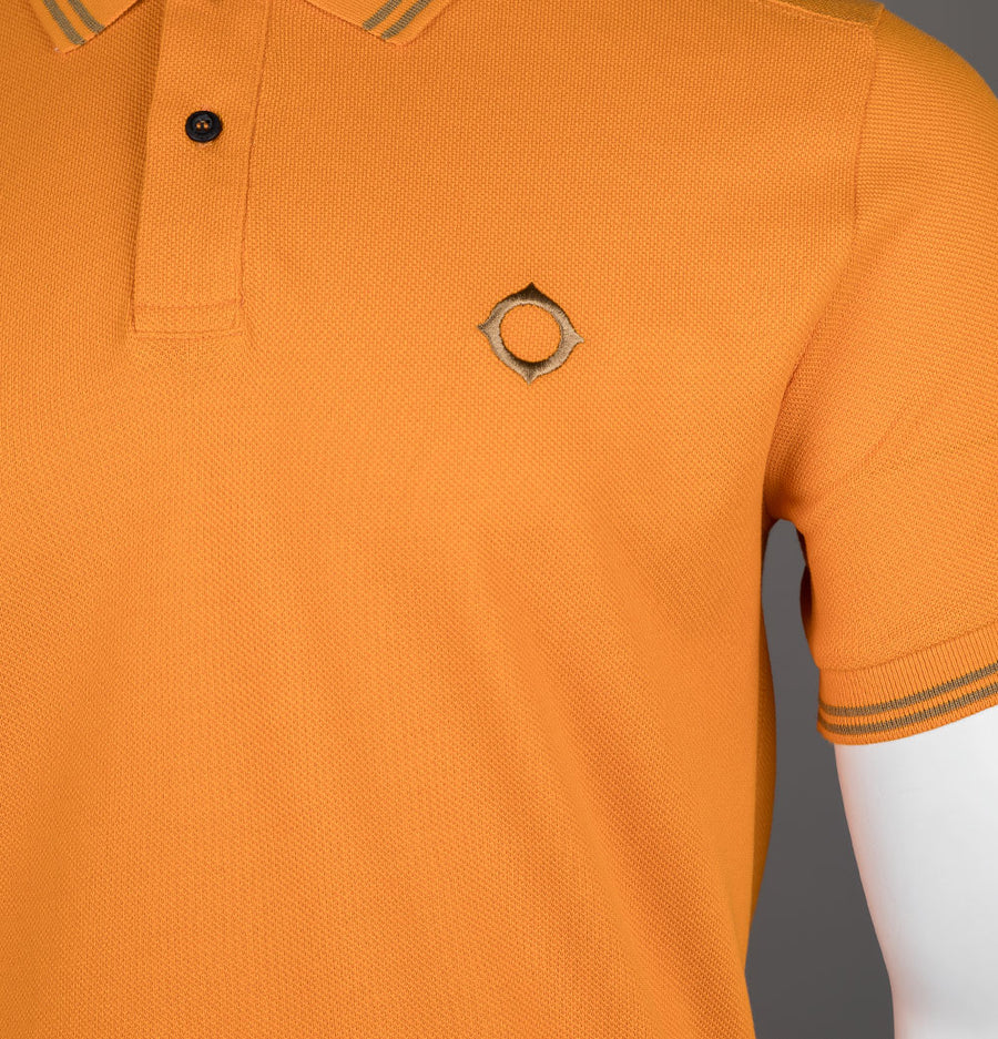 Ma.Strum Double Tipped SS Polo Shirt Flame