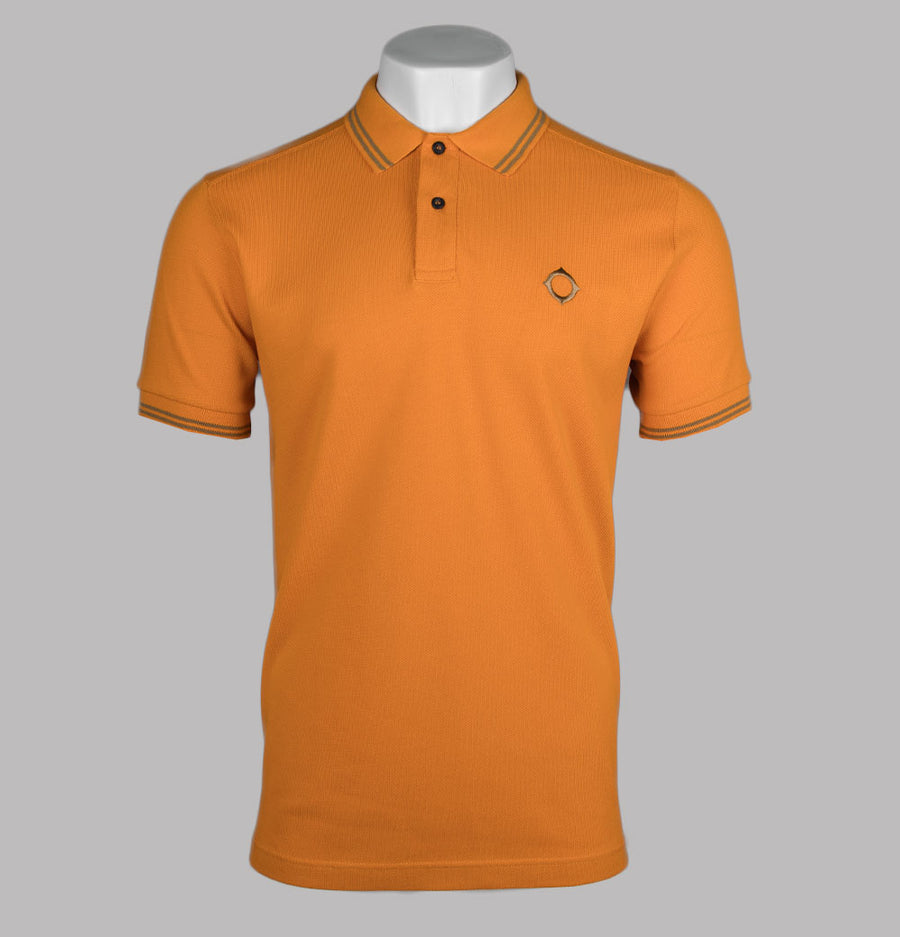 Ma.Strum Double Tipped SS Polo Shirt Flame