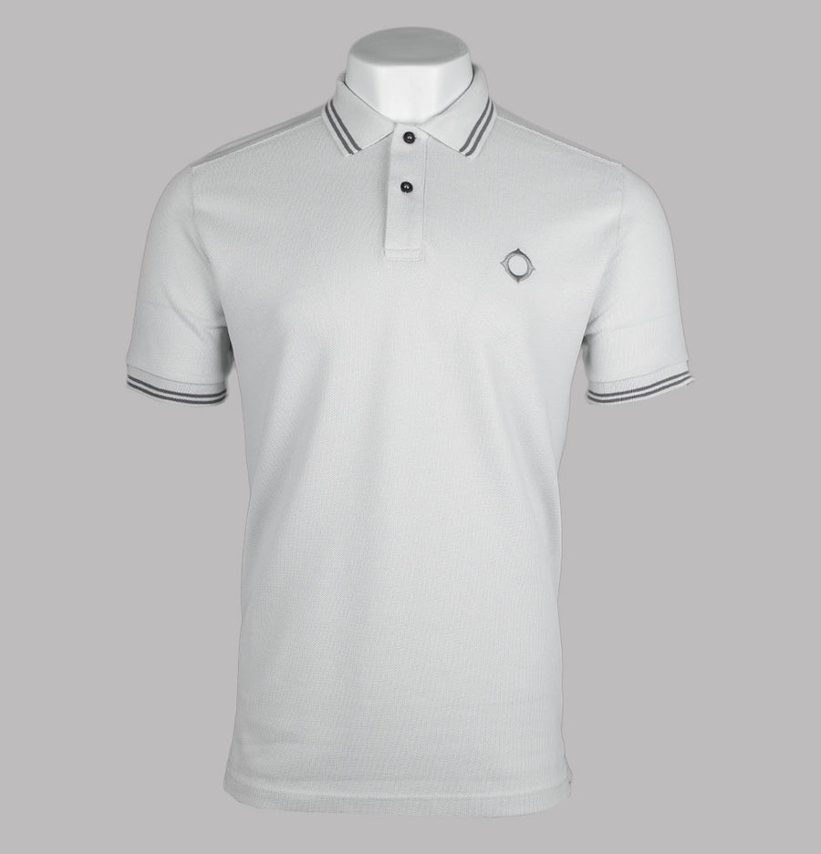 Ma.Strum Double Tipped SS Polo Shirt Mist