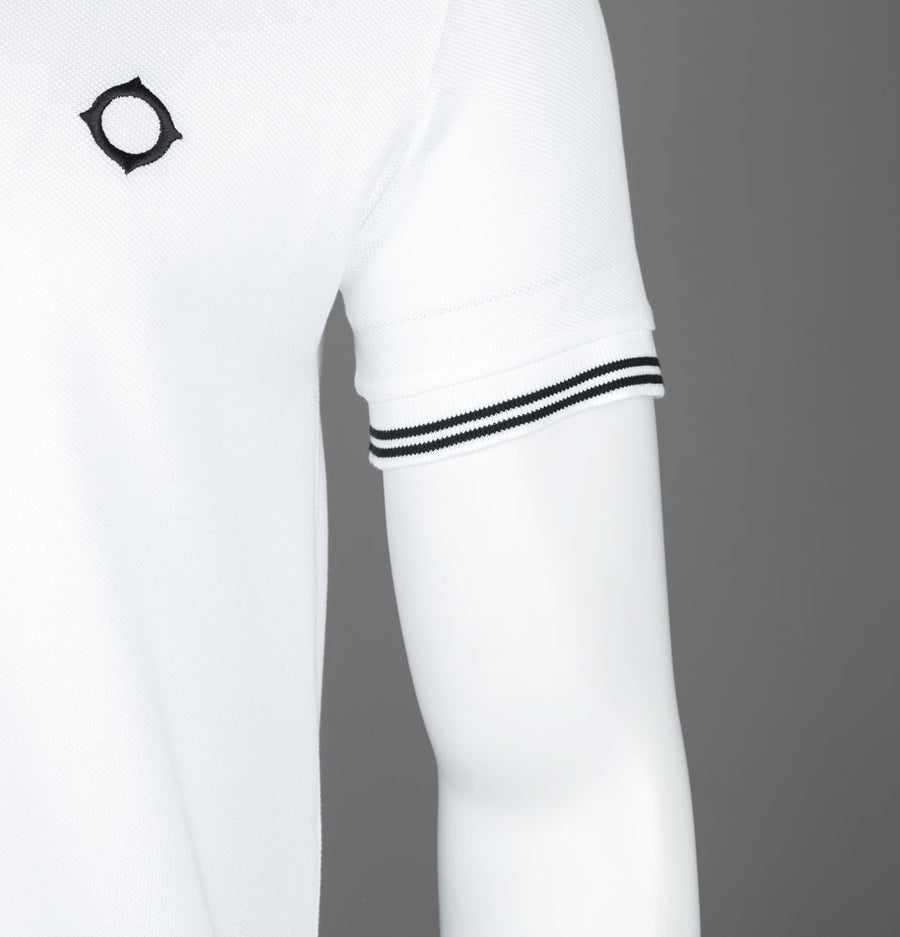 Ma.Strum Double Tipped SS Polo Shirt Optic White