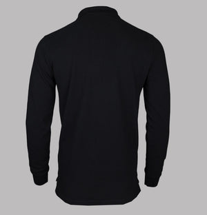 Ma.Strum LS Pique Polo Shirt Jet Black