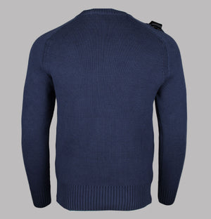 Ma.Strum Milano Knit Crew Neck Sweater True Navy