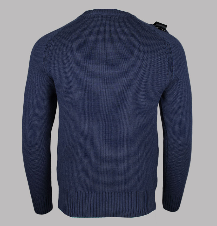 Ma.Strum Milano Knit Crew Neck Sweater True Navy