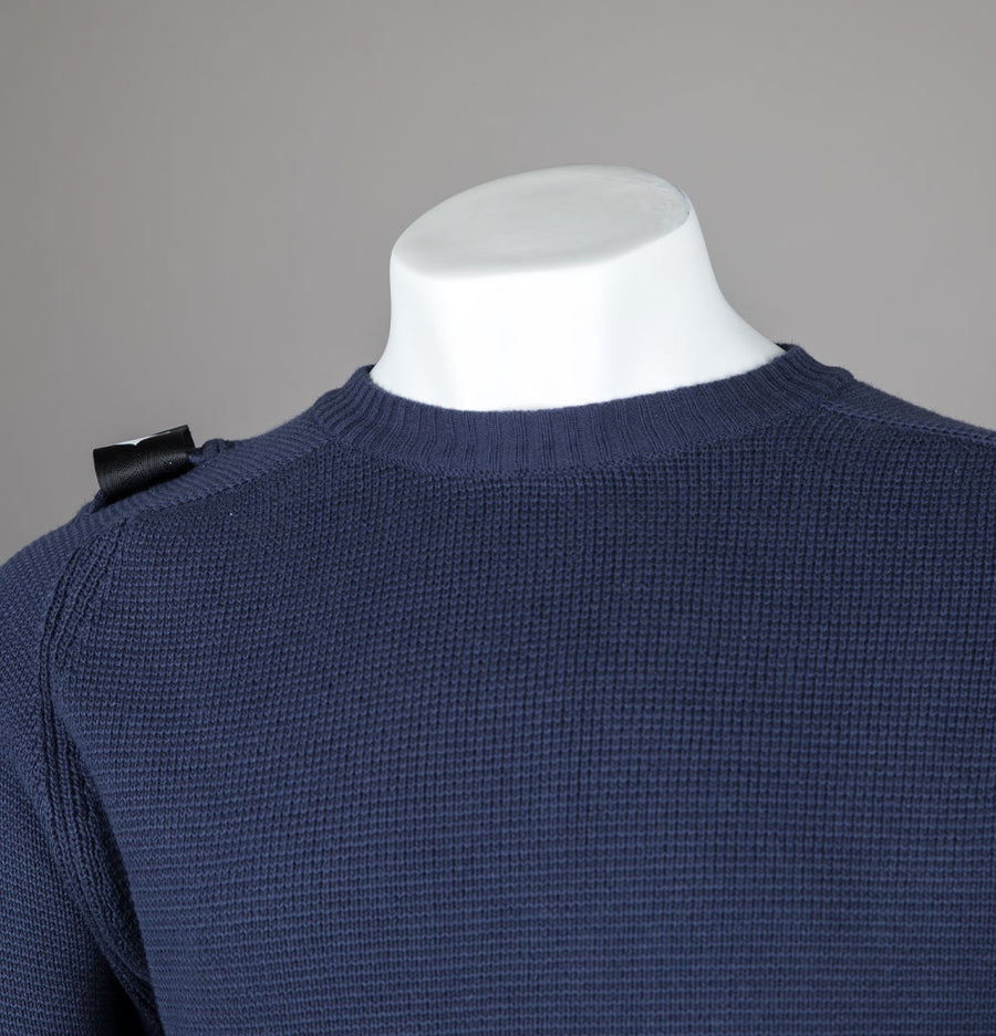 Ma.Strum Milano Knit Crew Neck Sweater True Navy