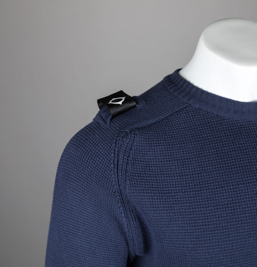 Ma.Strum Milano Knit Crew Neck Sweater True Navy