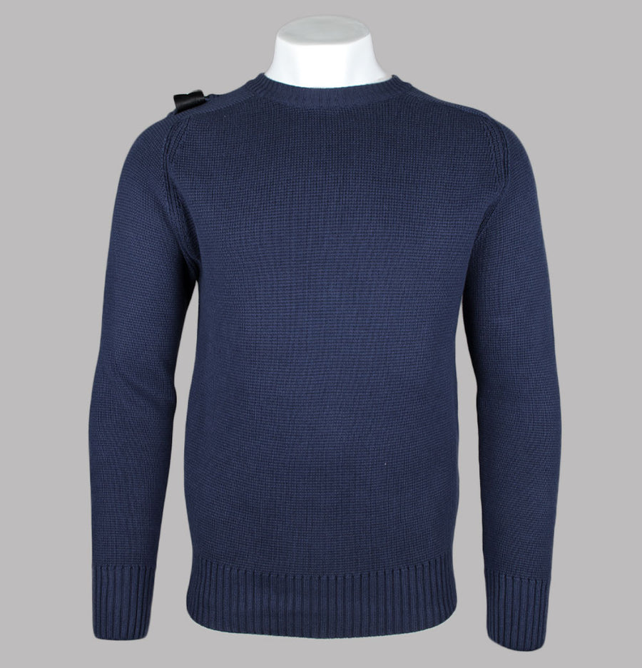 Ma.Strum Milano Knit Crew Neck Sweater True Navy