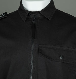 Ma.Strum PD Full Zip Overshirt Jet Black