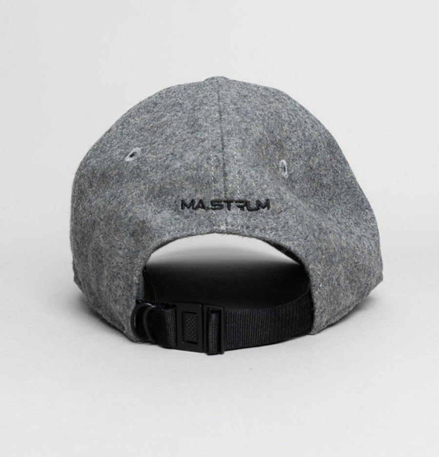 Ma.Strum Wool Badge Cap Battleship Grey
