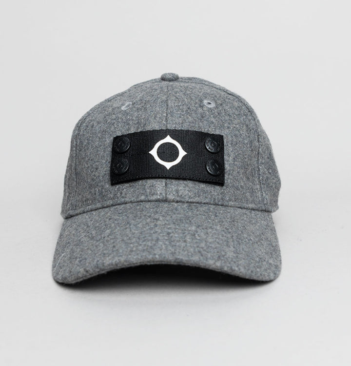 Ma.Strum Wool Badge Cap Battleship Grey