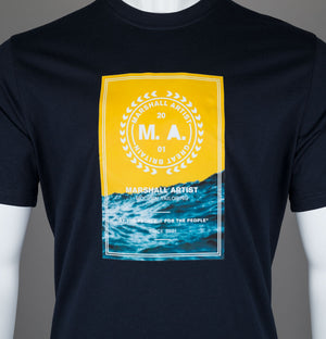 Marshall Artist Canute T-Shirt Navy