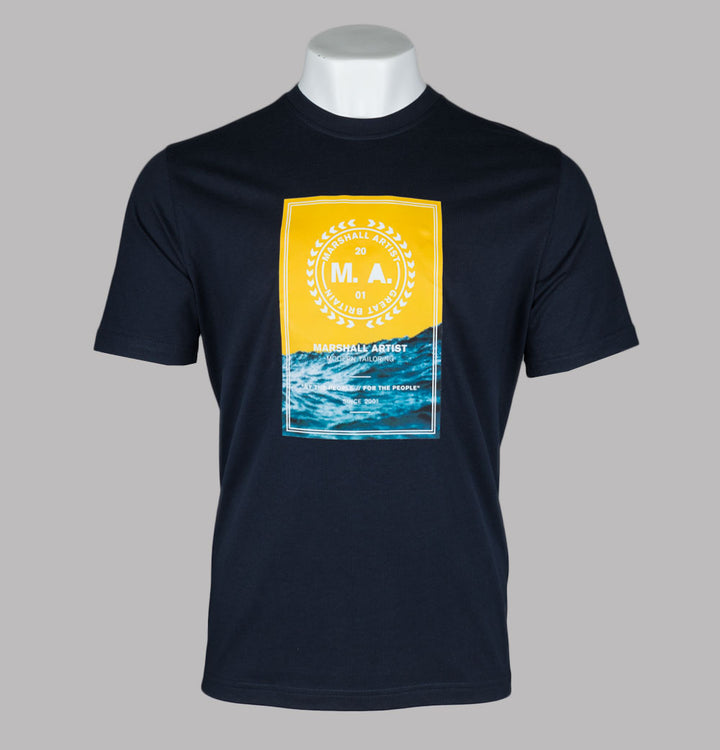 Marshall Artist Canute T-Shirt Navy