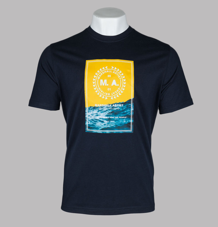 Marshall Artist Canute T-Shirt Navy