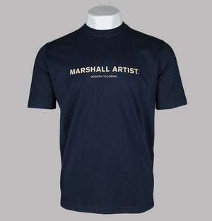 Marshall Artist Coastal Erosion T-Shirt Navy