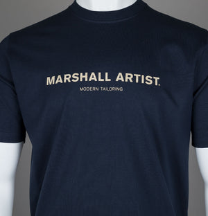 Marshall Artist Coastal Erosion T-Shirt Navy