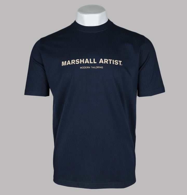 Marshall Artist Coastal Erosion T-Shirt Navy