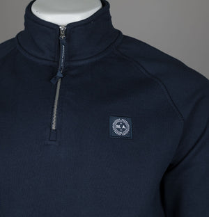 Marshall Artist Foundation 1/4 Zip Sweatshirt Navy