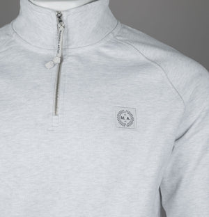 Marshall Artist Foundation 1/4 Zip Sweatshirt Snow Marl