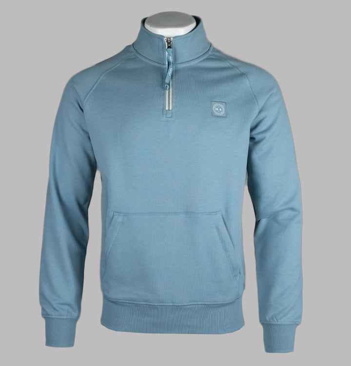 Marshall Artist Foundation 1/4 Zip Sweatshirt Steel Blue
