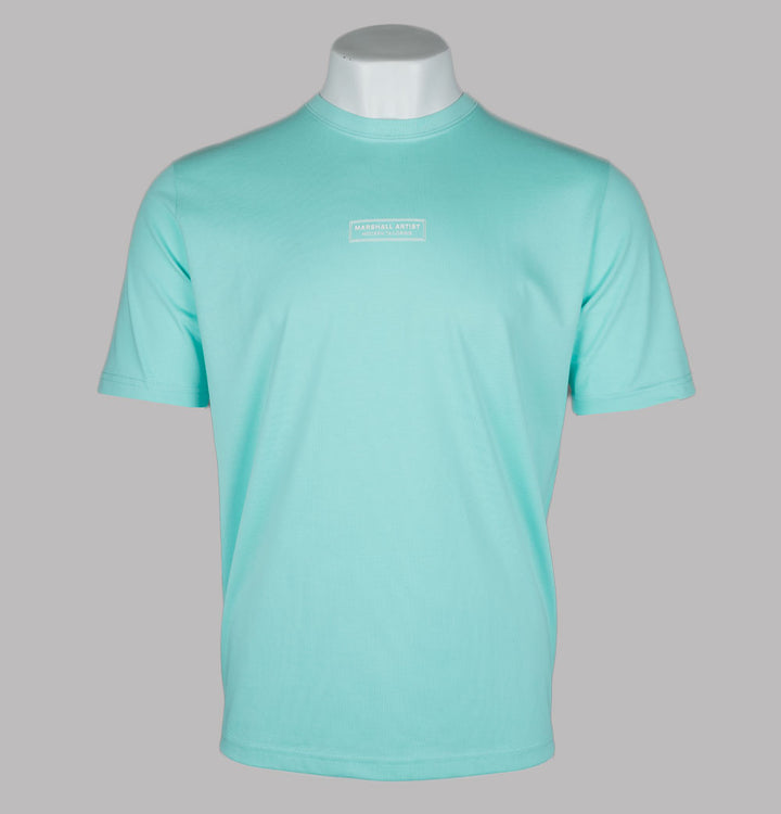 Marshall Artist Injection Box Logo T-Shirt Aqua