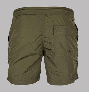 Marshall Artist Krinkle Nylon Swim Shorts Khaki