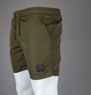 Marshall Artist Krinkle Nylon Swim Shorts Khaki