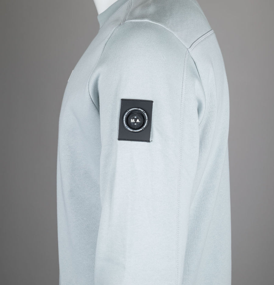 Marshall Artist Siren Box Logo Fleece Back Sweatshirt Ghost Grey