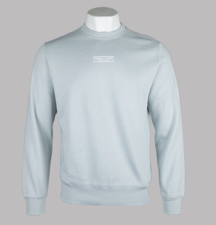 Marshall Artist Siren Box Logo Fleece Back Sweatshirt Ghost Grey