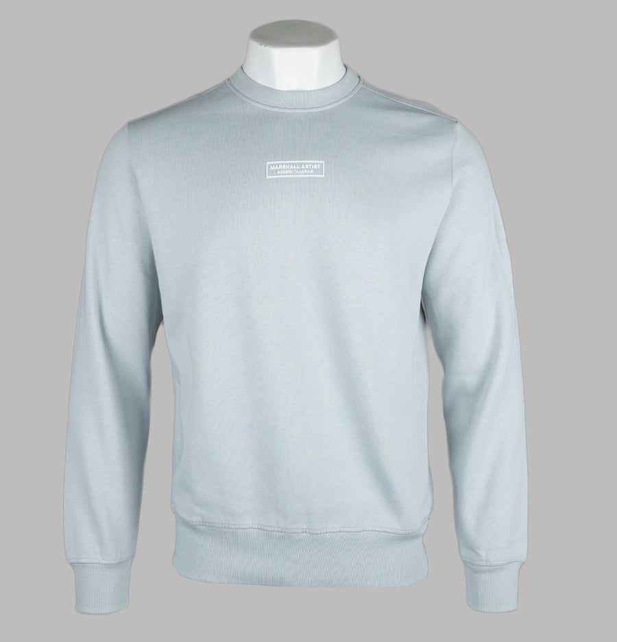Marshall Artist Siren Box Logo Fleece Back Sweatshirt Ghost Grey