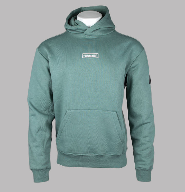 Marshall Artist Siren Box Logo OTH Hoodie Atlantic Green