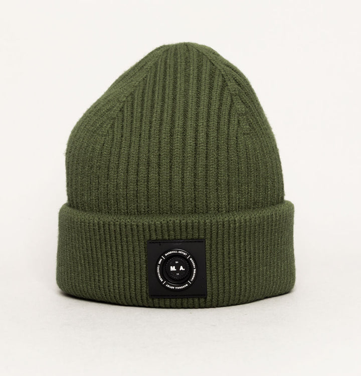 Marshall Artist Siren Cable Knit Beanie Khaki
