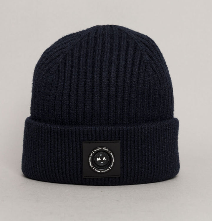 Marshall Artist Siren Cable Knit Beanie Navy