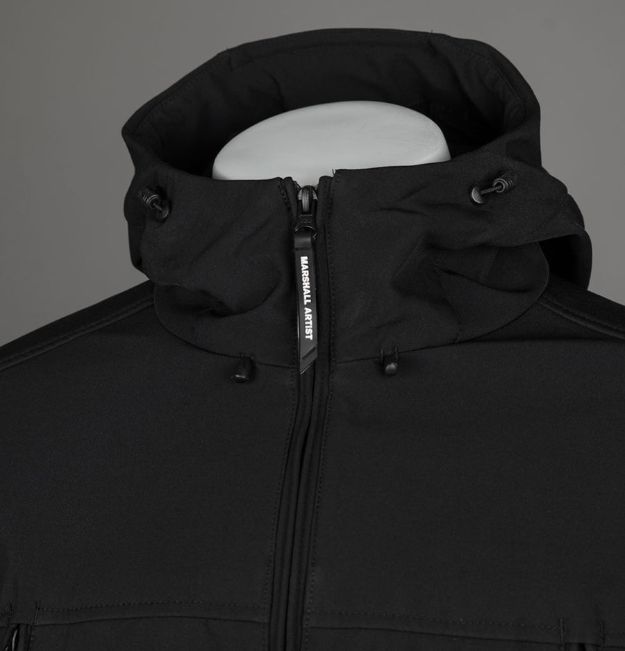 Marshall Artist Softshell Hooded Jacket Black